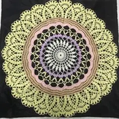ハンドメイド　レース編み　ドイリー