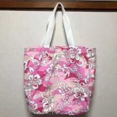 値下げ❗️ハワイで買った布　トートバッグ大　ハンドメイド