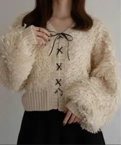 【Raffime】 2WAY ループヤーンニットのサムネイル
