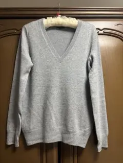 theory ライトグレーカシミア100%セーター