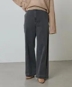 COLLAGE GALLARDAGALANTE ストレッチスラックスデニム 黒