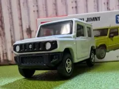 ★トミカ 　スズキ　ジムニー（ホワイトに再塗装）改深リム、ローダウン