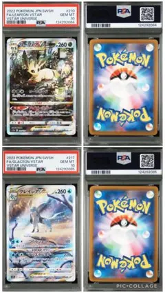 【PSA10】リーフィア Vstarグレイシア Vstar SAR 連番