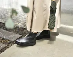 雨の日も寒い日も履けるショートブーツ