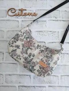 リバティ セリーヌ スチールピンク 横長ショルダーバッグ ハンドメイド