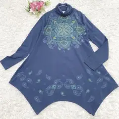 美品【フリー】klin klin CREAZIONI チュニック ビジュー 変形