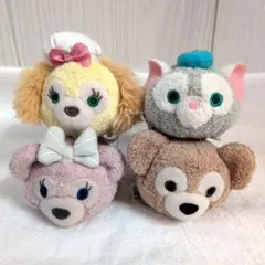 ダッフィー & フレンズ ツムツムぬいぐるみマスコット 4個セット