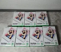 FUJIFILM instax mini フィルム　10枚　7個　チェキ　開封済