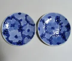小皿　花柄　陶器　 2枚セット