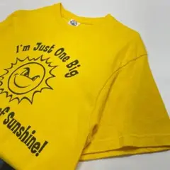 太陽 半袖Tシャツ イエロー メンズM