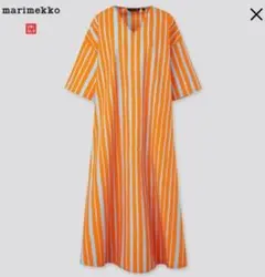 marimekko × UNIQLO ストライプ 半袖ワンピース 2026年最新】UNIQLO by marimekko 柄：ストライプ レディース 半袖