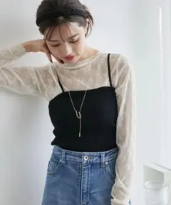 ロペピクニック 洗える　シアーレースインナー　グローバルワーク　レプシィム