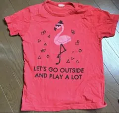 バックプリントTシャツ 140サイズ　official team 未使用品　赤色
