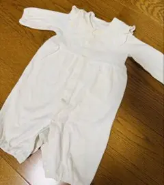 ホワイトロンパース 50-70サイズ