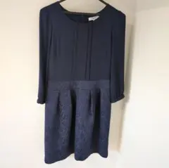 NATURAL BEAUTY BASIC ネイビー ワンピース S