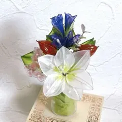 リンドウ アメリカンフラワー ディップフラワー ディップアート - メルカリ
