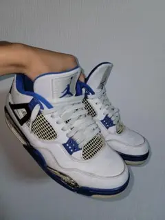 Air Jordan 4　ブルー　ホワイト
