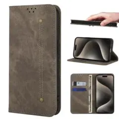 iPhone 15 Pro ケース 手帳型 カード収納 スタンド機能 レンズ保護