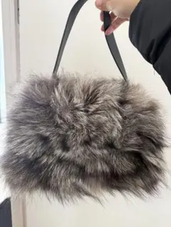 リアルファー ハンドバッグ