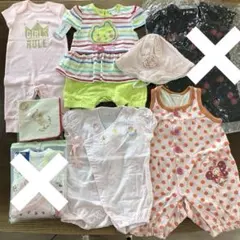 女の子　夏服　ロンパース　70cm まとめ売り　前開き　日本製