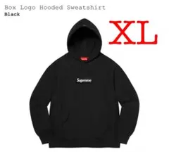 21AW supreme box logo hooded black XL