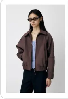 MOUSSY F/SUEDE GATHER ブルゾン