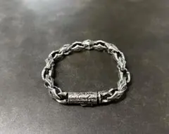 VINTAGEヴィンテージ　ひし形　グリーンストーン　ブレスレット