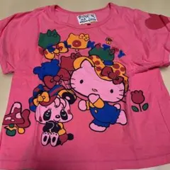 グラグラコラボ ハローキティ プリント Tシャツのサムネイル