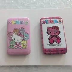 ハローキティ 　缶バッチ2コセット