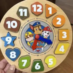 PAW Patrol 木製知育時計 学習時計のサムネイル