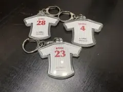 三菱重工 ユニフォーム型キーホルダー 3個セット