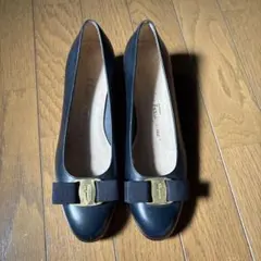 Salvatore Ferragamo リボン リザード切替 6c - メルカリ