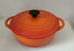 新品未使用品】LE CREUSET 20cm オレンジ ホーロー鍋 - メルカリ