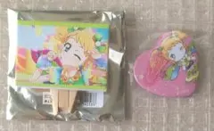 アイカツ 衣装展 キャンバスボード ハート缶バッジ 冴草きぃ
