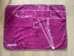 peach 飛行機デザイン ブランケット