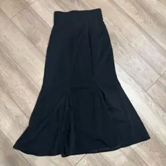 マーメイドスカート ブラック ロングスカート