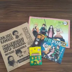 鬼滅の刃下敷き 鬼滅の刃ドリル 鬼滅の刃ローソン紙袋 鬼滅の刃アクリルスタンド