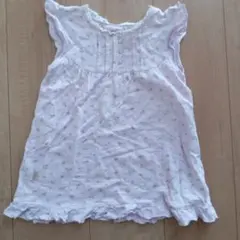 薄いピンクの花柄チュニック