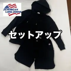 JEMORGAN サーマル ワッフル カットソー パンツ　セットアップ　ブラックのサムネイル