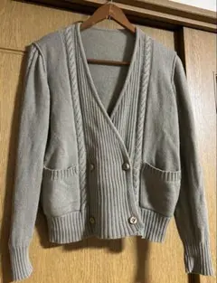 ハレルヤ　ダブルブレスト カーディガン　カシミヤ