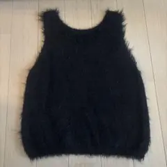 Apres jour Mignon 黒いノースリーブニット Fサイズ