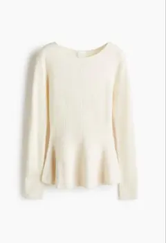 ペプラム ニット