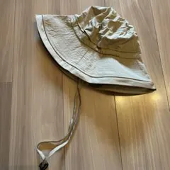 ベージュ アウトドアハット 調整可能ストラップ　帽子