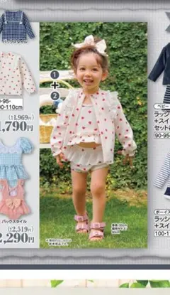 ま*ー様 バースディCottoliハート総柄ラッシュガードタンキニセットアップ3