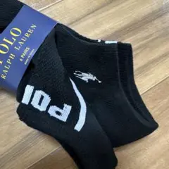新品 ラルフローレン ソックス 6足セット スニーカーソックス フットカバー黒