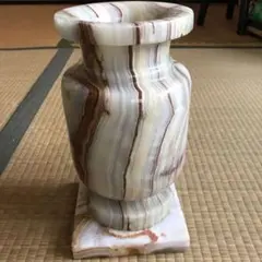 瑪瑙　メノウ　天然石　壺　花瓶　パワーストーン　1点物 瑪瑙 メノウ 天然石 壺 花瓶 パワーストーン 1点物