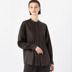 maison TOMORROWLAND/シャイニーリネン ピンタックシャツ