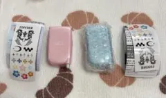 本当に録音再生！なつかしのガラケーマスコット ピンク ブルー 2点セット