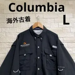 海外古着　Columbia コロンビア　フィッシング　長袖ワークシャツ　サイズL