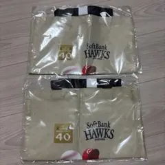 福岡ソフトバンクホークス球団創設40周年記念　マリオコラボデザイン　2枚セット